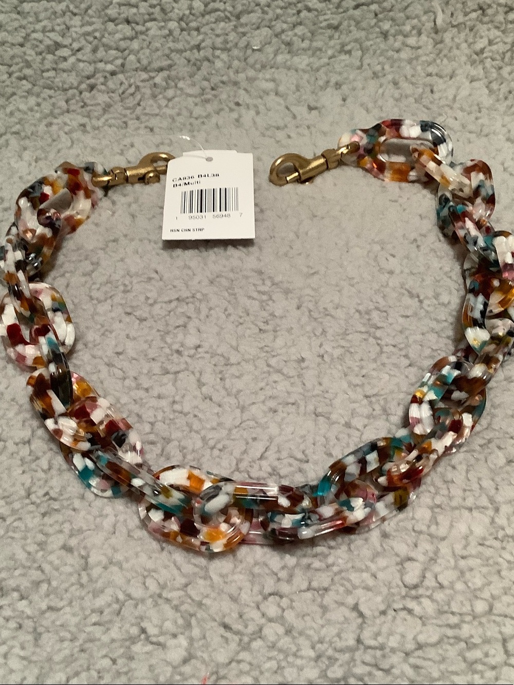 Coach Resin link bag chain strap  NWT